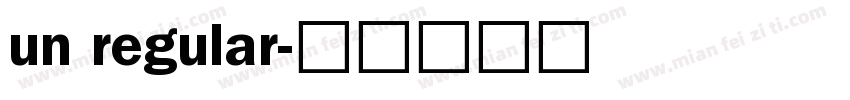un regular字体转换